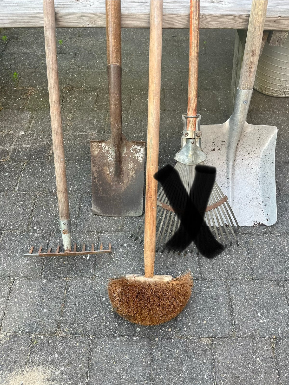 Diverse tuingereedschap set: schoppen, harken, ragebol, Ophalen, Gebruikt, Overige soorten
