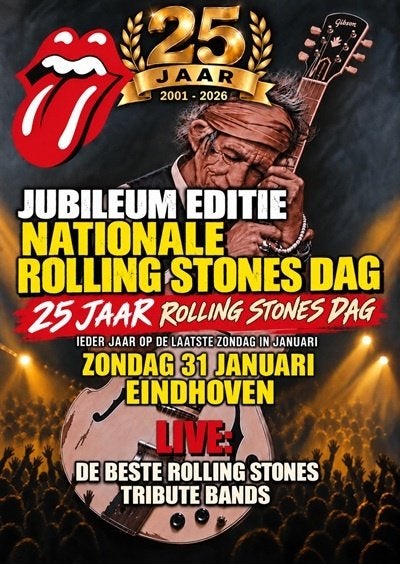ROLLING STONES:  TICKET 25e ROLLING STONES DAG 2027, Tickets en Kaartjes, Drie personen of meer, Januari