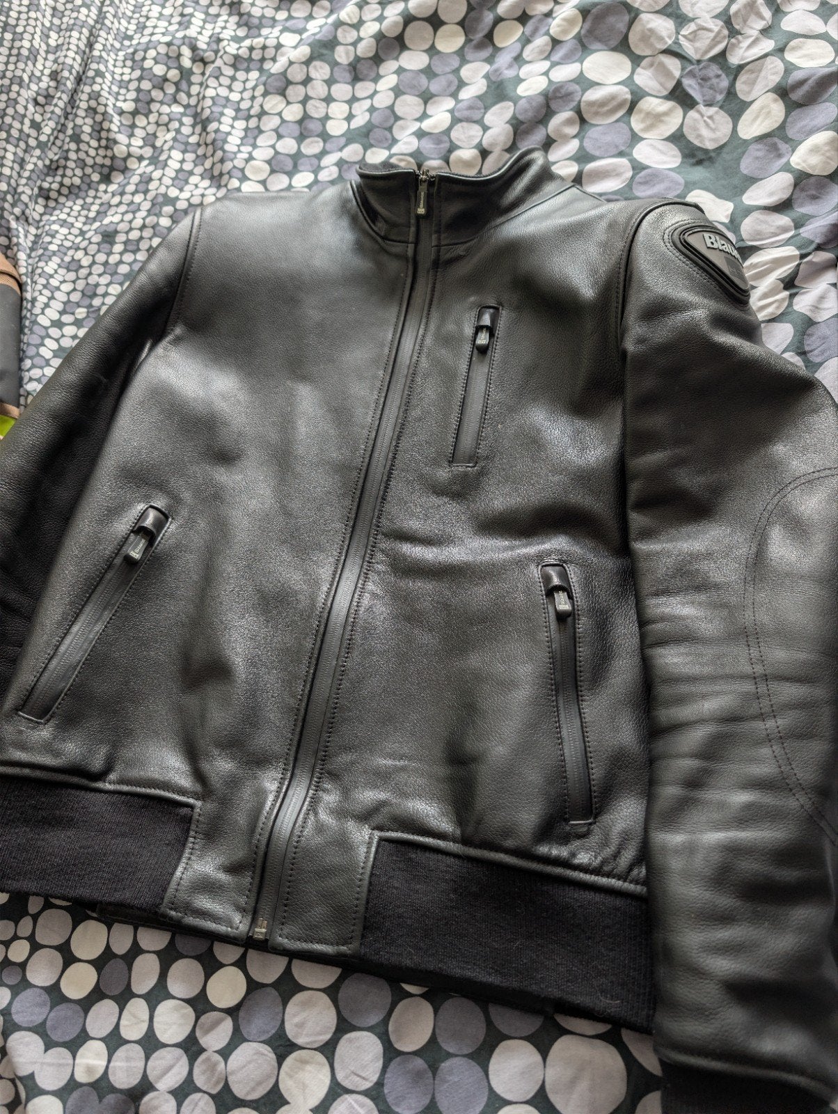 Blauer motorjas, Jas | leer, Tweedehands, Heren, Verzenden