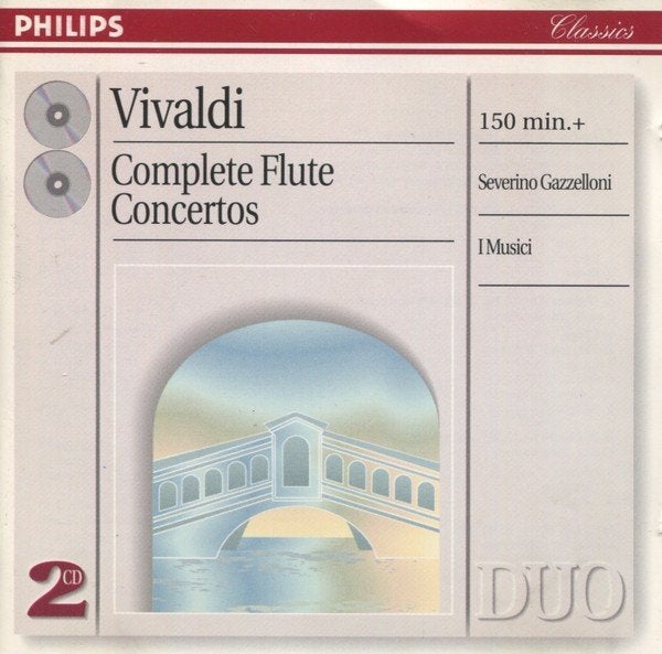 Vivaldi,  Gazzelloni, I Musici Complete Flute Concertos 2xcd, Gebruikt, Ophalen of Verzenden, Vivaldi, Orkest of Ballet