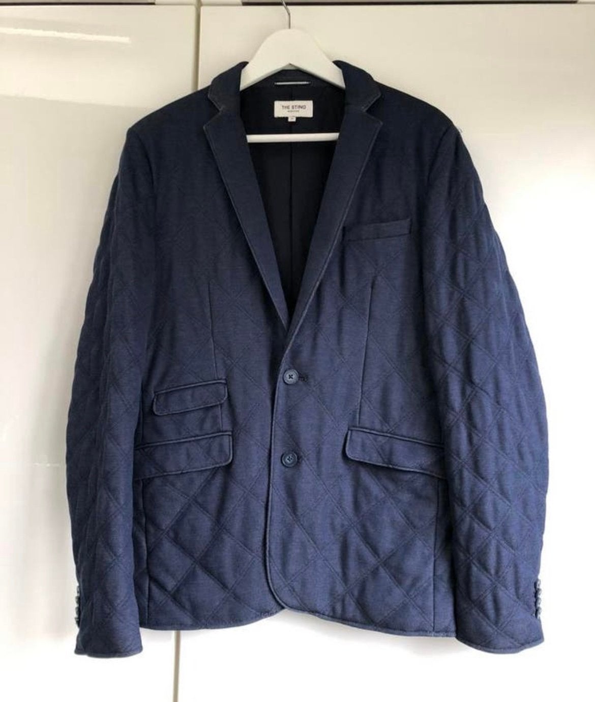 Heren colbert blauw, Ophalen of Verzenden, Zo goed als nieuw, Maat 48/50 (M), Blauw