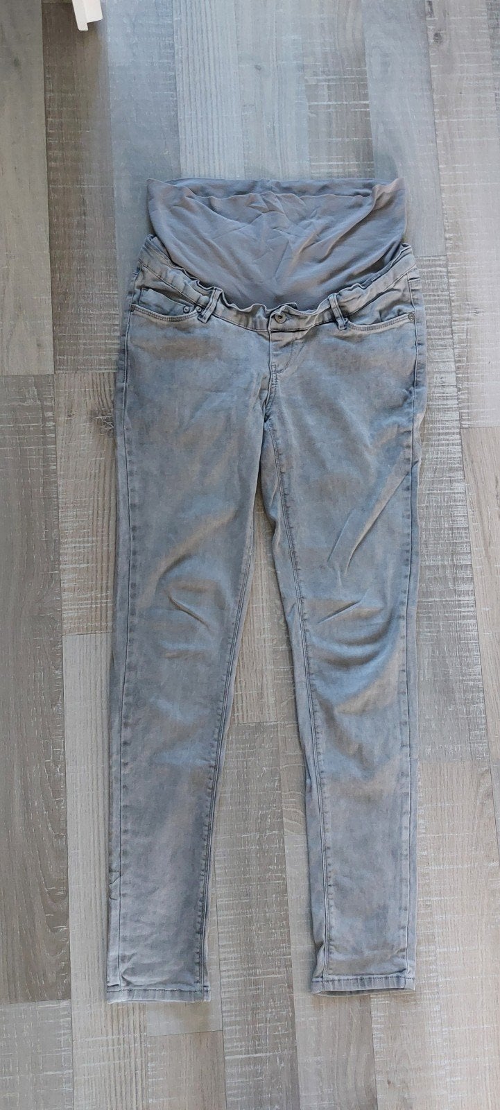 zwangerschapsbroek, jeans, Supermom, maat 30, Maat 38/40 (M), Ophalen of Verzenden, Zo goed als nieuw, Grijs