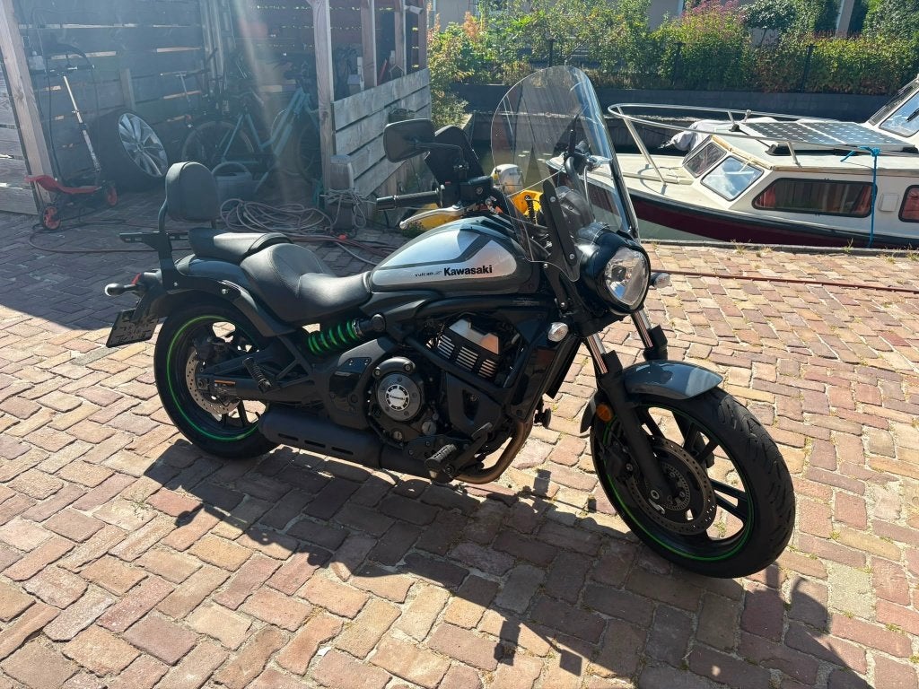 Kawasaki vulcan s (Daytonagrijs met groen), 2 cilinders, Occasion, Particulier, Meer dan 35 kW