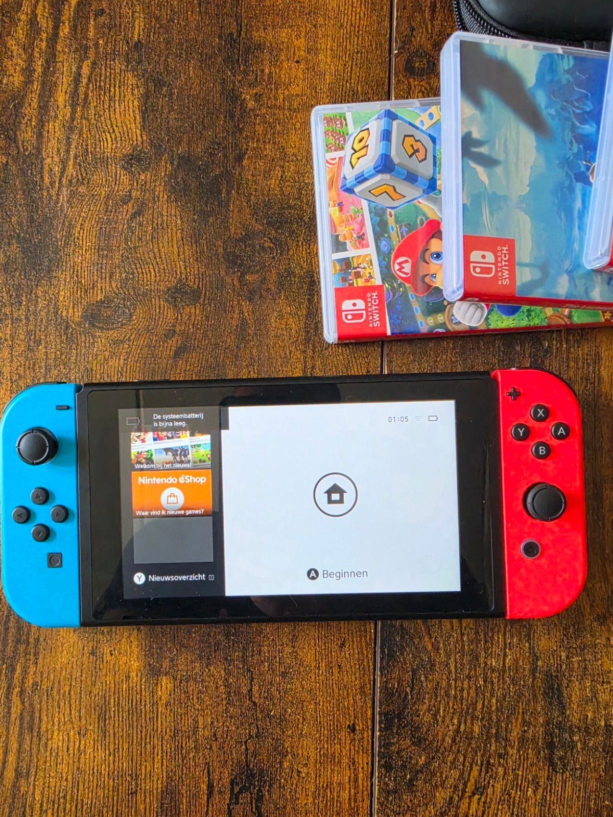 Nintendo Switch V2 met zeldzame Super Mario 3D Allstars, Spelcomputers en Games, Switch 2019 Upgrade, Met games, Met 2 controllers