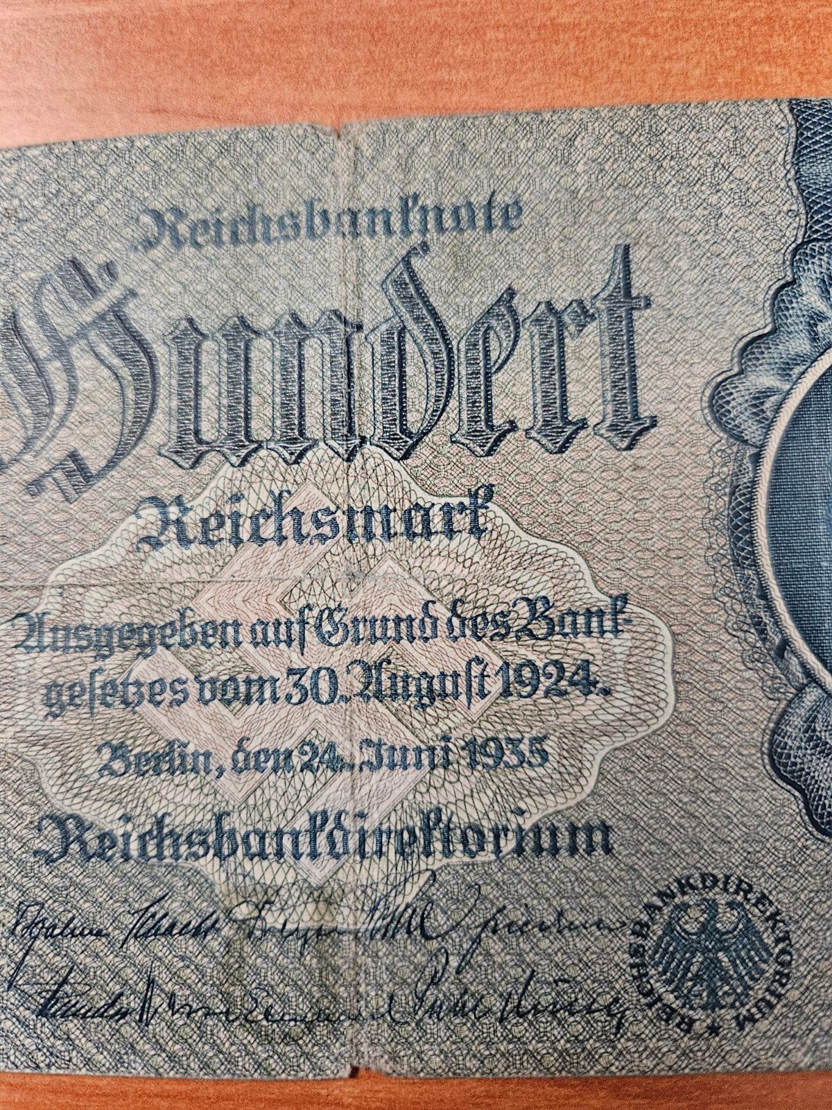 100 Reichsmark Duitsland 1935 jaar, Ophalen of Verzenden, Duitsland, Los biljet