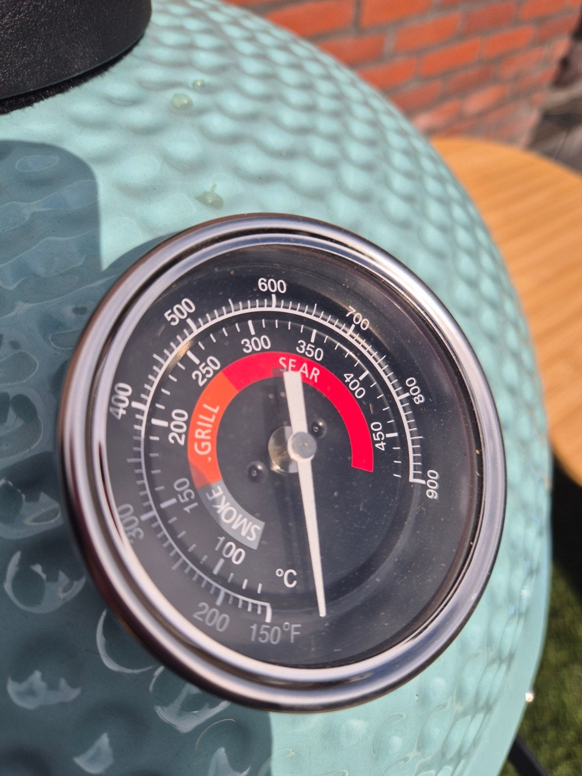 Foto 5 van Nieuwe 21 inch YNNI Kamado BBQ in Cyaan!