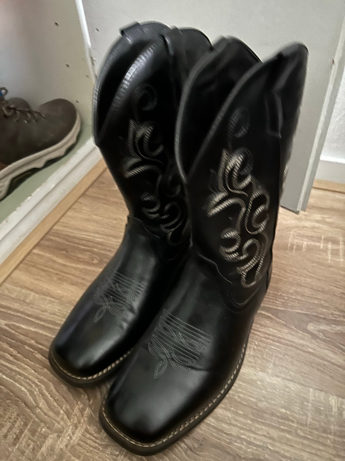 Zwarte Cowboylaarzen Maat 46 , Manen, Ophalen, Gedragen, Zwart, Boots