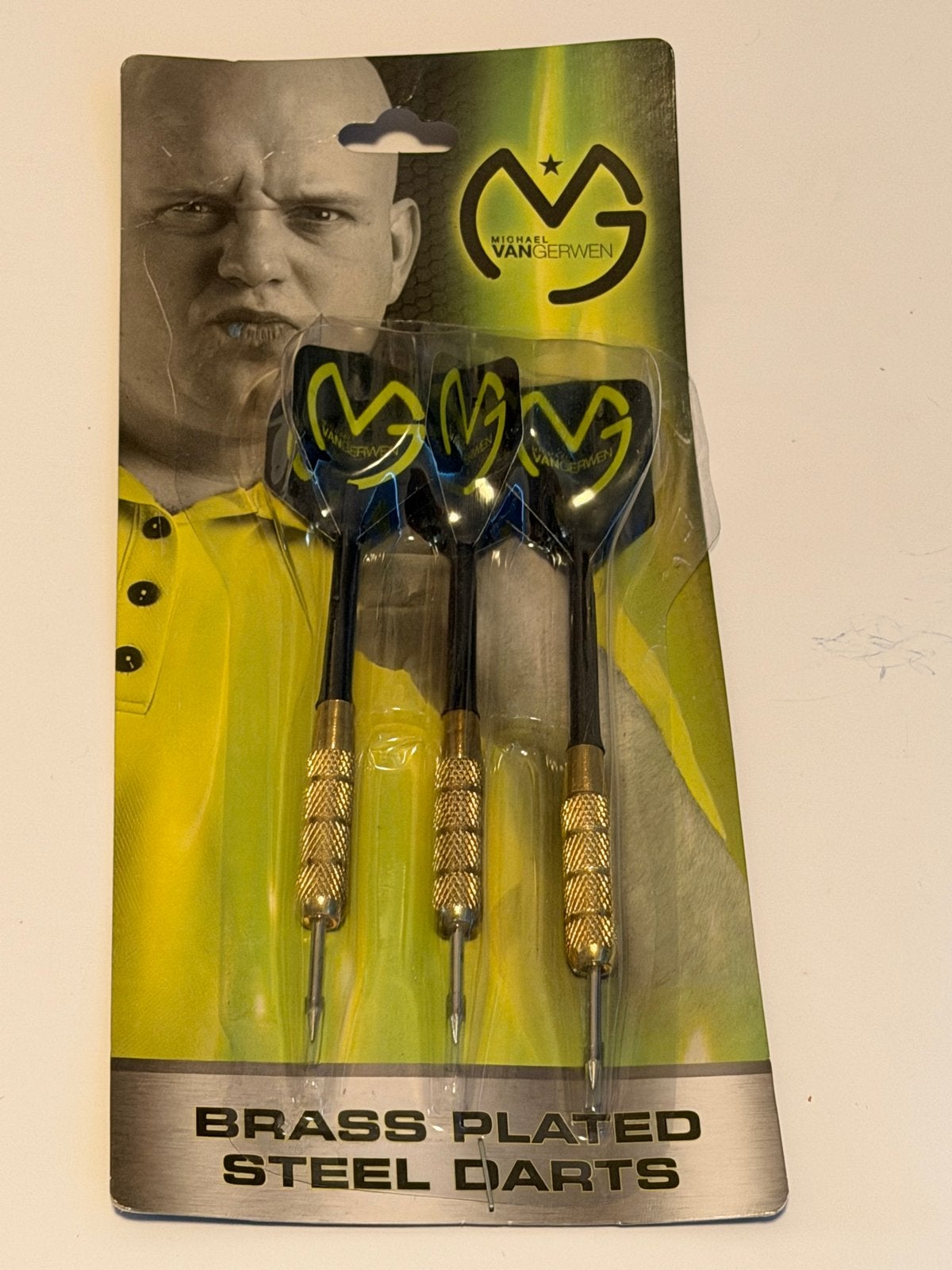 Michael van Gerwen Brass Plated Steel Darts, Verzenden, Nieuw, Pijlen