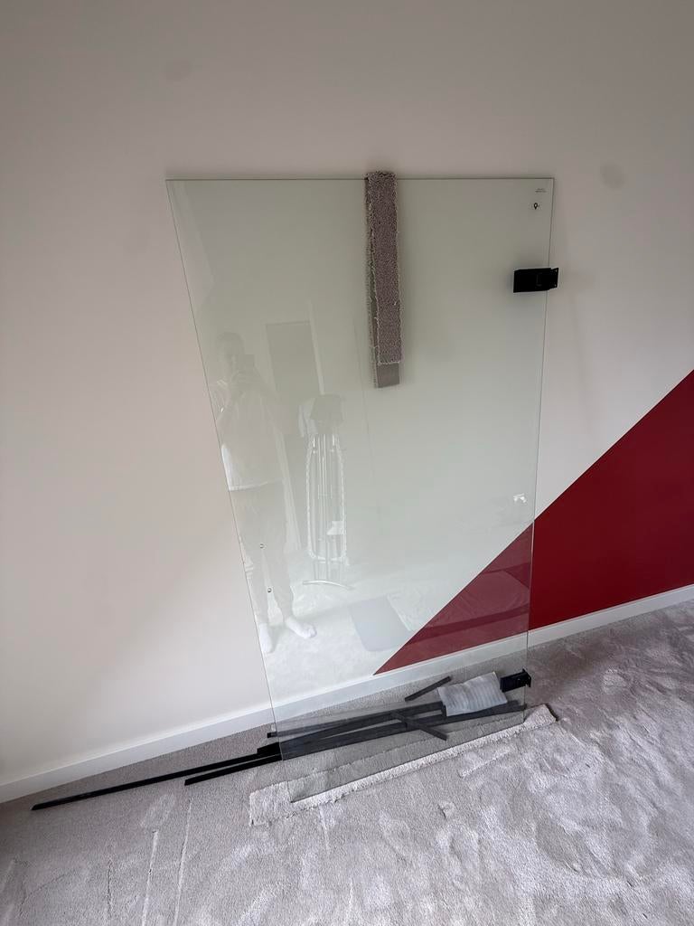 Douchedeur van gehard glas (EN12150-1), Ophalen, Nieuw, Met douche