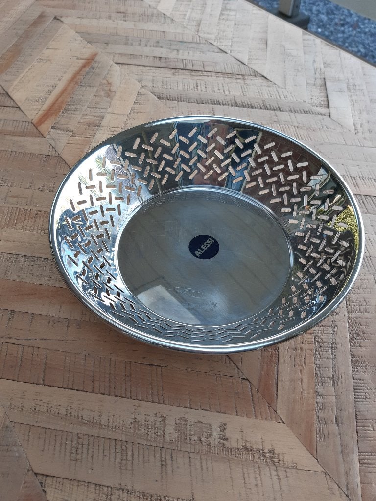 Alessi mandje Ettore Sottsass 25 cm, Overige typen, Zilver, Ophalen of Verzenden, Zo goed als nieuw