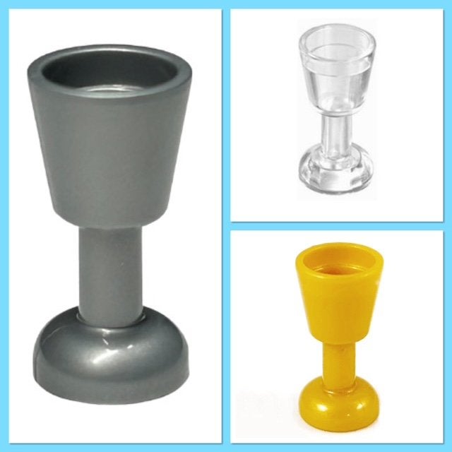 lego bekertjes, glaasjes in Goud 17 doorzichtig 22 zilver 11, Ophalen of Verzenden, Nieuw, Accessoire, Lego