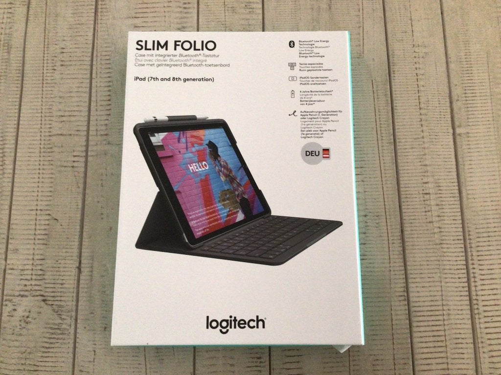 Slim Folio toetsenbord voor Ipad, Computers en Software, Apple iPads, Apple iPad, Zwart, Nieuw, 16 GB