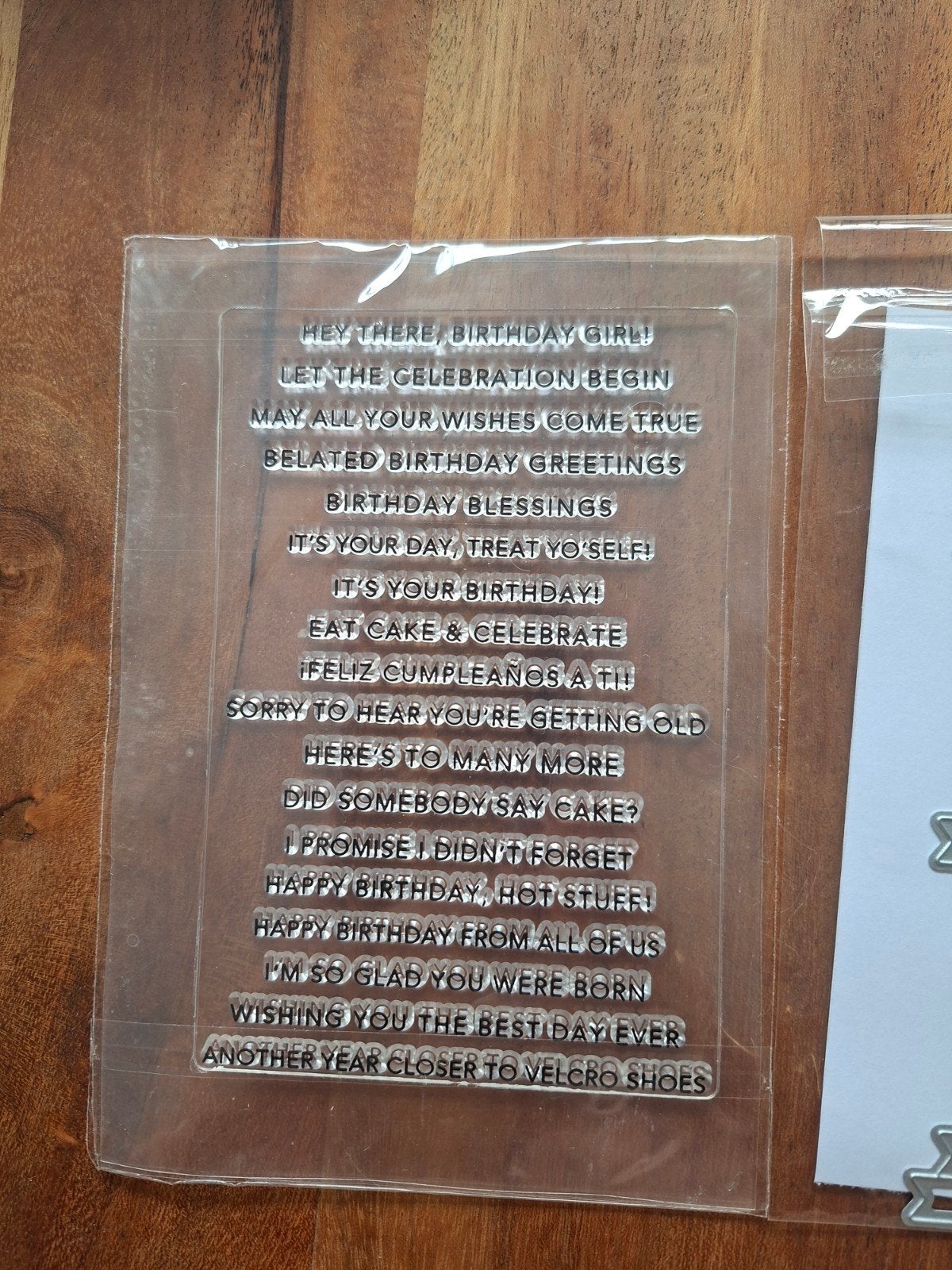 Nieuwe set stans met stempels voor verjaardag, Ophalen of Verzenden, Nieuw, Clearstamp