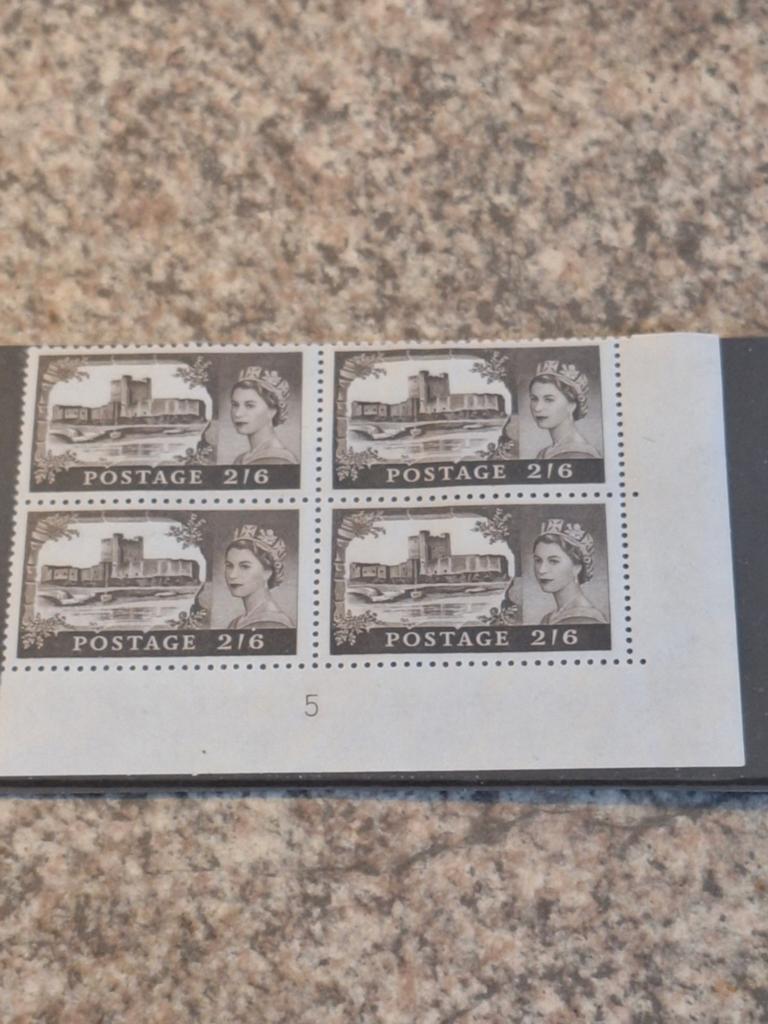 Engeland 1959 blok van 4 met kastelen (Minr. 335), Verzenden, Overige landen