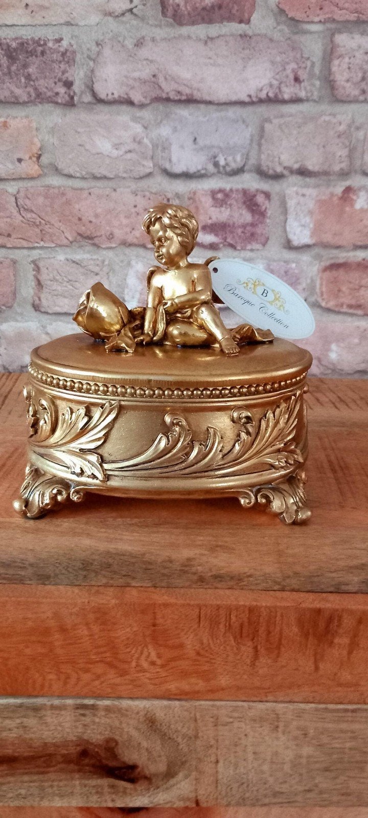 Baroque Collection:Sier/Opberg Doos met een Engel♥️NIEUW♥️, Ophalen of Verzenden, Nieuw, Overige typen