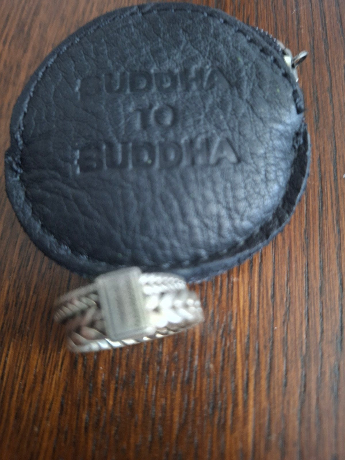 Buddha to Buddha Ring - Zilveren Gevlochten Design, Ophalen, 18 tot 19, Zo goed als nieuw, Dame of Heer