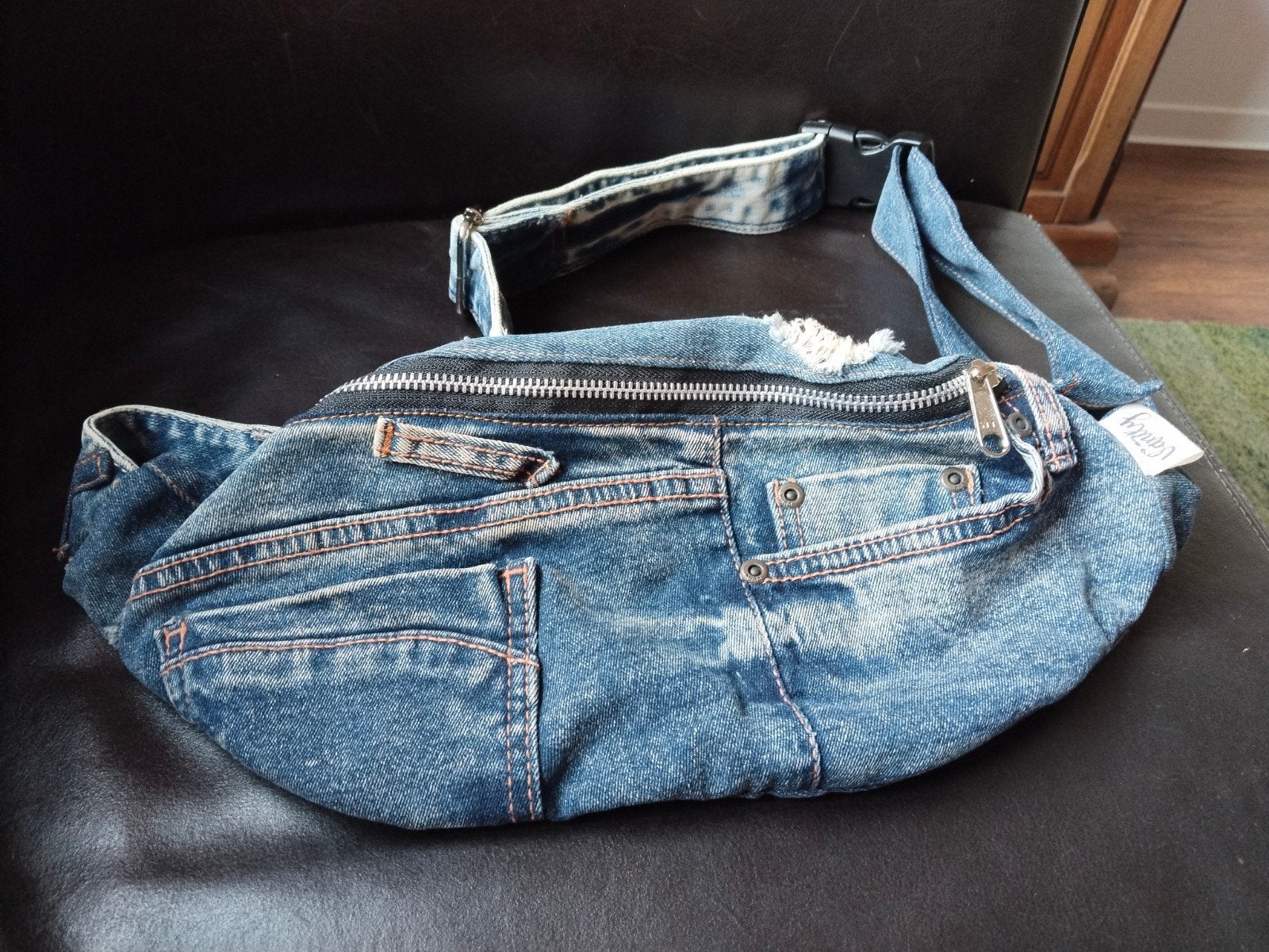 Unieke Upcycled Jeans Heuptas - Handgemaakt & Nieuw!, Sieraden, Tassen en Uiterlijk, Ophalen of Verzenden, Nieuw, Blauw, Overige typen