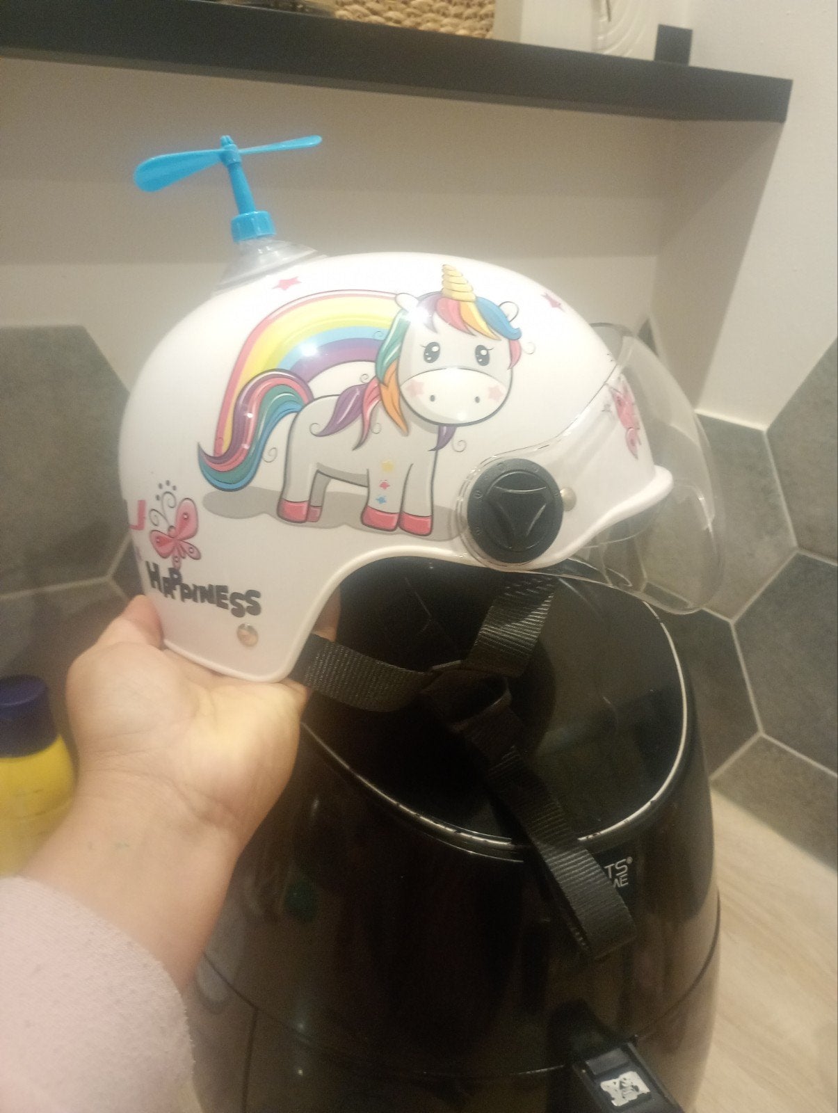 Kinder Scooterhelm Eenhoorn Design - Leeftijd 5-9 Jaar, HNJ, Jongen of Meisje, Nieuw, Overige maten