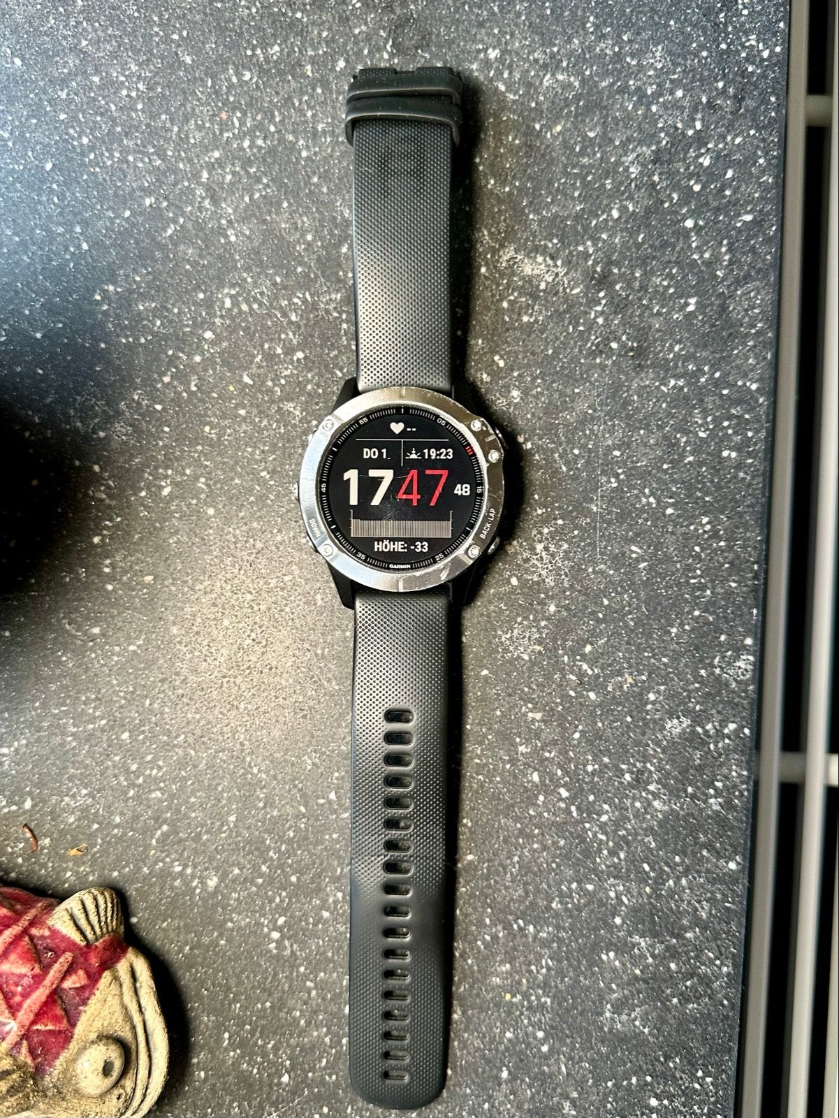 Garmin Fenix 6 Sapphire met lichte gebruikssporen, Ophalen of Verzenden, Waterdicht, GPS, Gebruikt