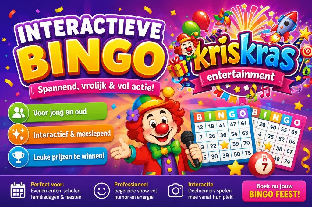 Kinderbingo (interactief), Hobby en Vrije tijd, Overige Hobby en Vrije tijd, Verzenden, Nieuw