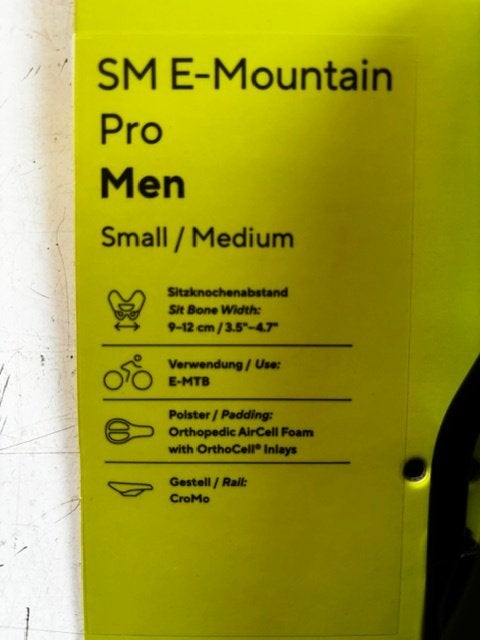 Ergon SM E Mountain Pro Men Zadel Small Medium MTB, Fietsen en Brommers, Fietsonderdelen, BMX, Verzenden, Zadel, Ergon