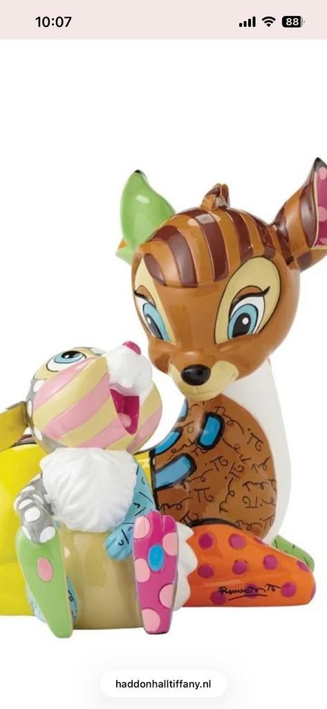 Disney Britto Bambi en Stampertje beeldje, Ophalen of Verzenden, Gebruikt