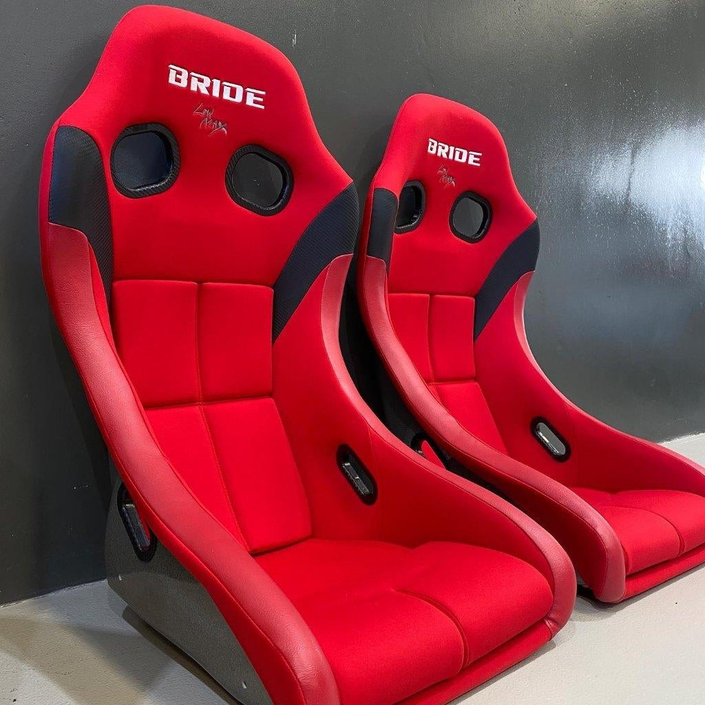 Bride Zieg IV low max rood kuipstoel sportstoel, Auto diversen, Ophalen of Verzenden