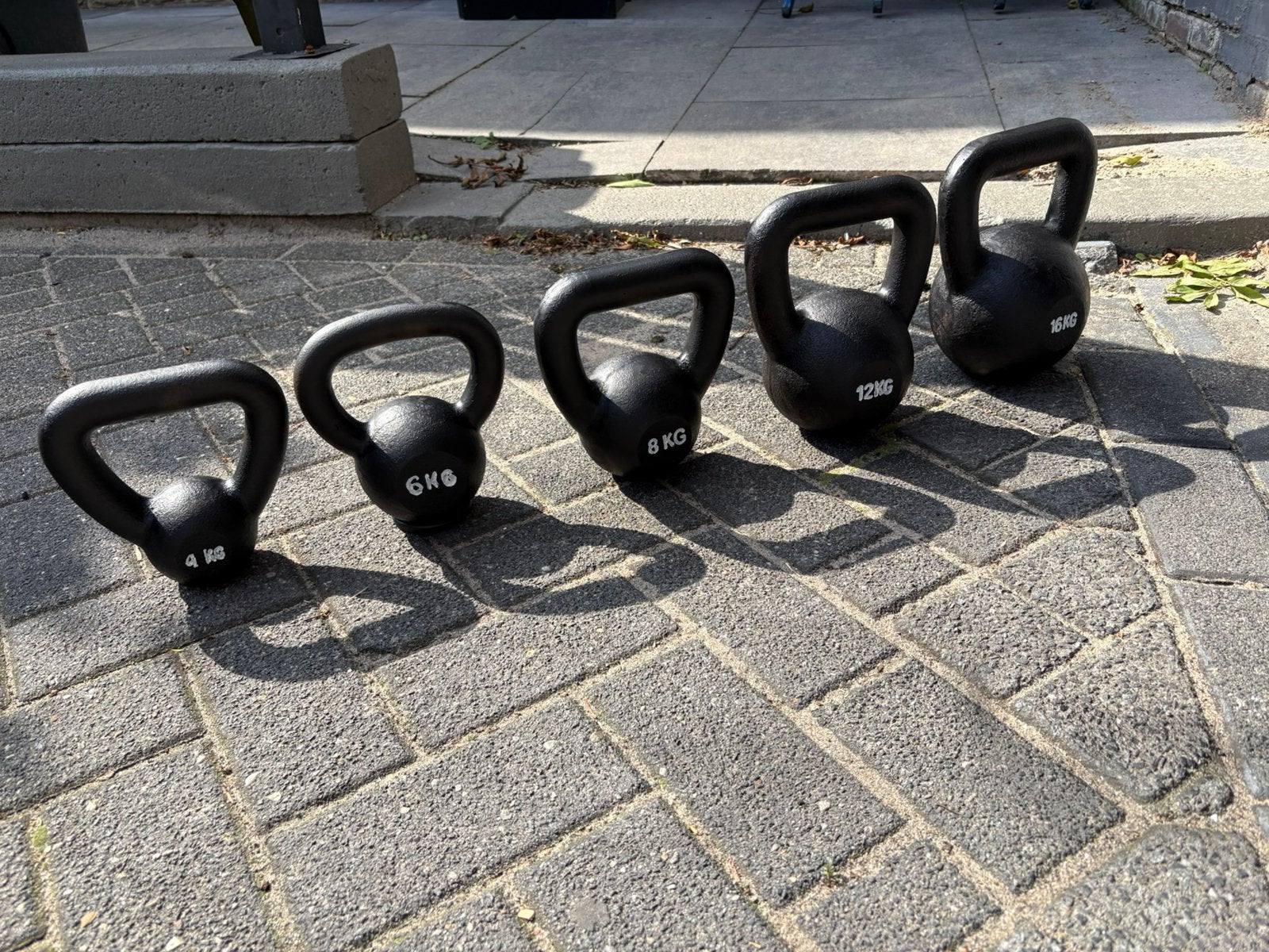Kettlebells gietijzer 4-6-8-12-16 kg kettlebell gewichten, Ophalen, Gebruikt, 4-16 kg, Gewichten