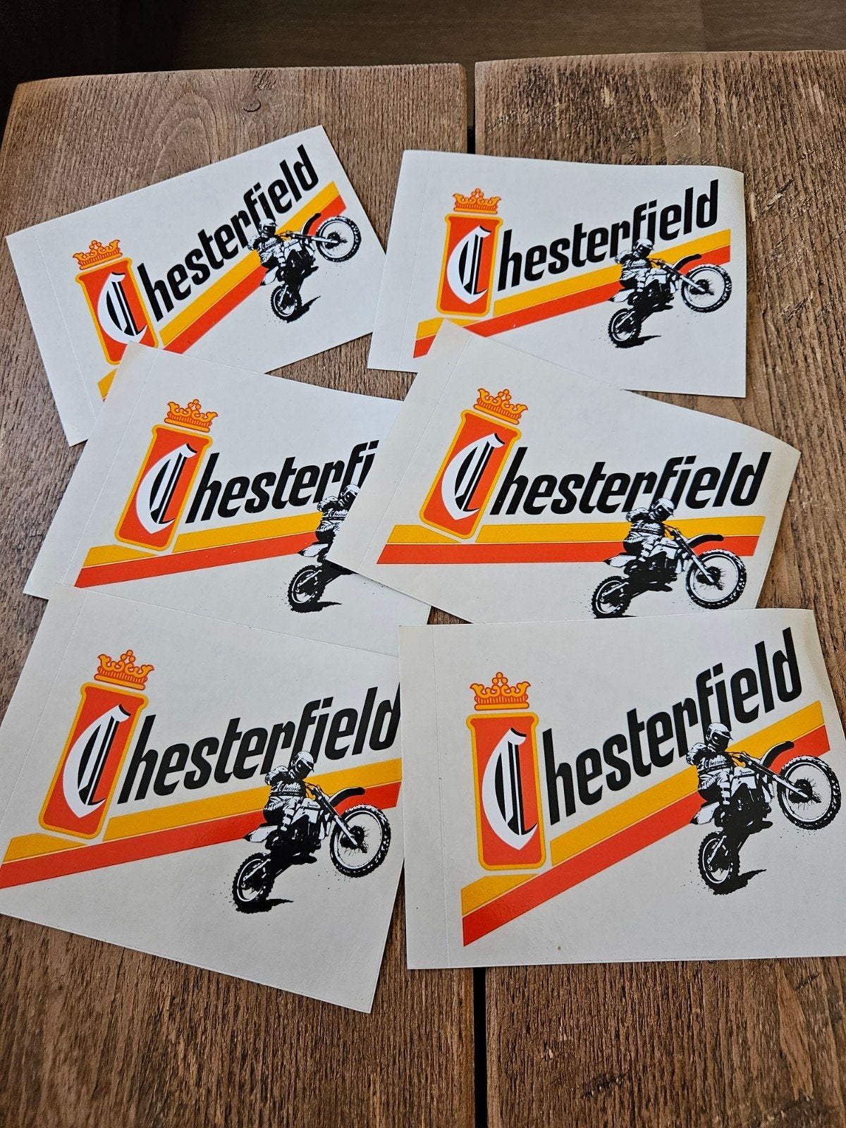 Motorcross Chesterfield stickers, Ophalen of Verzenden, Zo goed als nieuw, Auto's