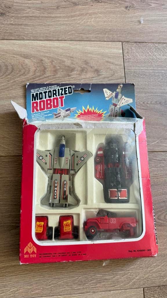 Vintage Motorized Robot Speelgoed- Jaren '80 Transformers, Ophalen of Verzenden, Gebruikt