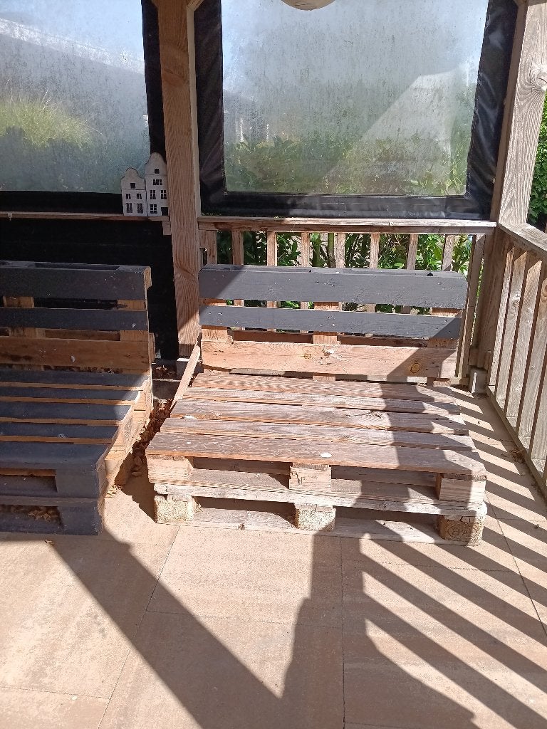 Palletbanken, Ophalen, Gebruikt, Hout