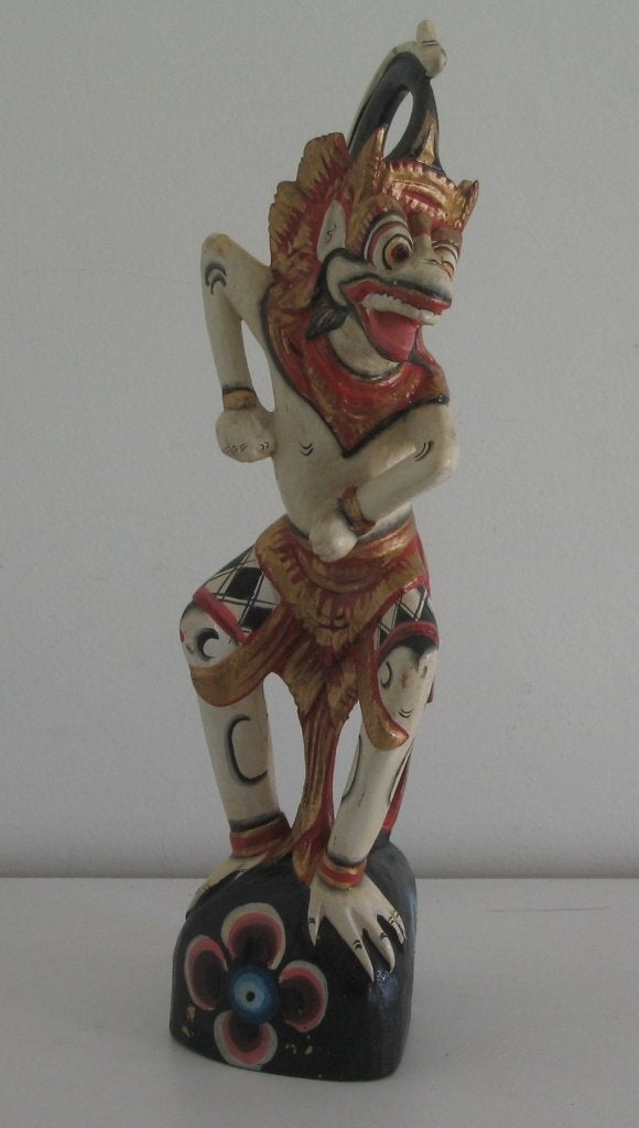 Houten aap uit Bali  -  8094, Antiek en Kunst, Indonesië, Ophalen