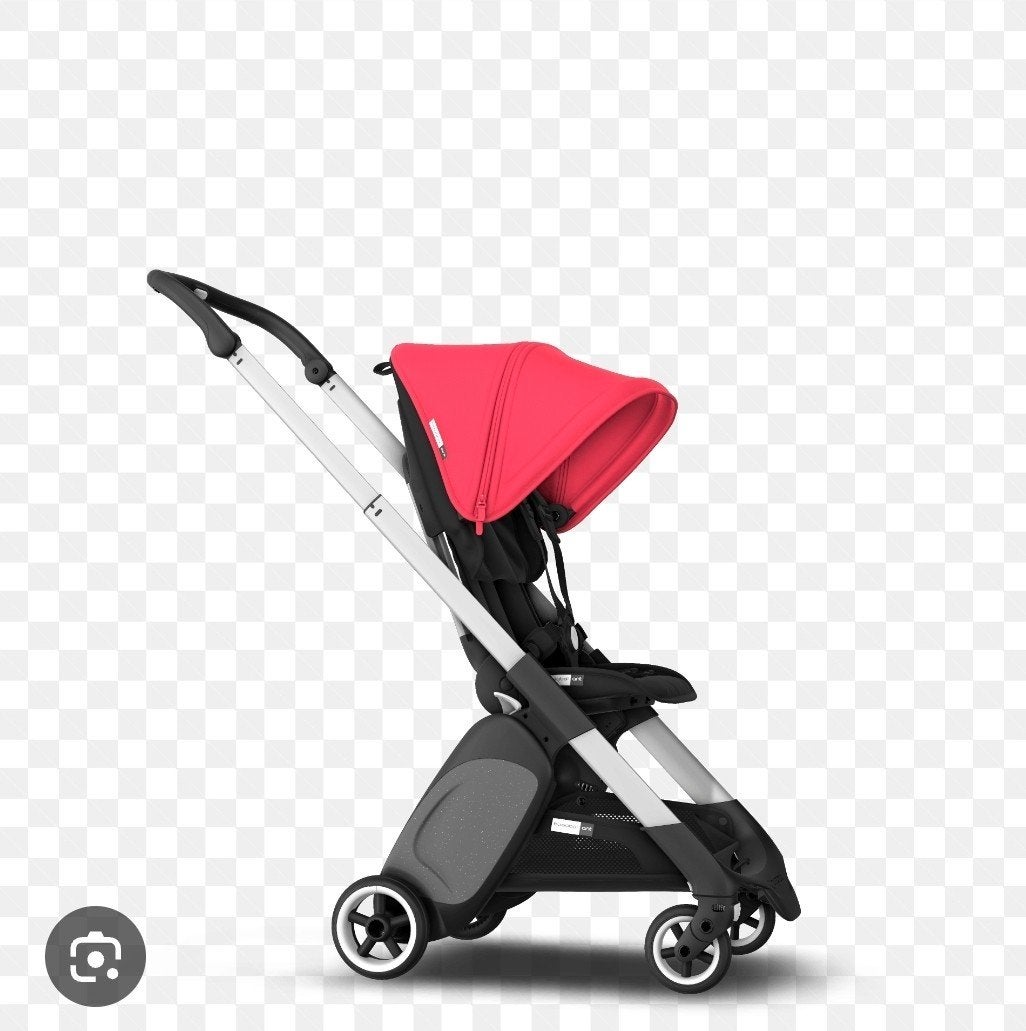 Bugaboo Bee 5 kinderwagen - Rood, Kinderwagen, Gebruikt, Bugaboo, Verstelbare duwstang