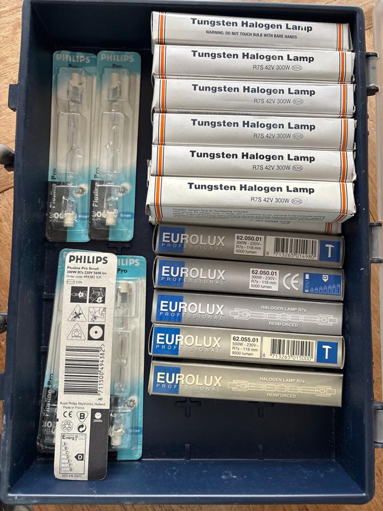 Halogeenlampen R7S 300W 118mm - Philips, Tungsten, Eurolux, Ophalen, Nieuw
