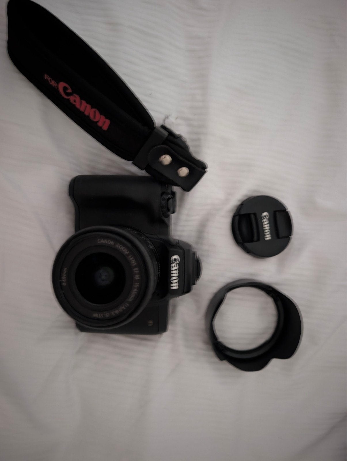 Canon EOS M50 Mark II systeemcamera met 15-45mm lens, Ingebouwde flitser, Ophalen of Verzenden, Zo goed als nieuw, 4 t/m 7 keer
