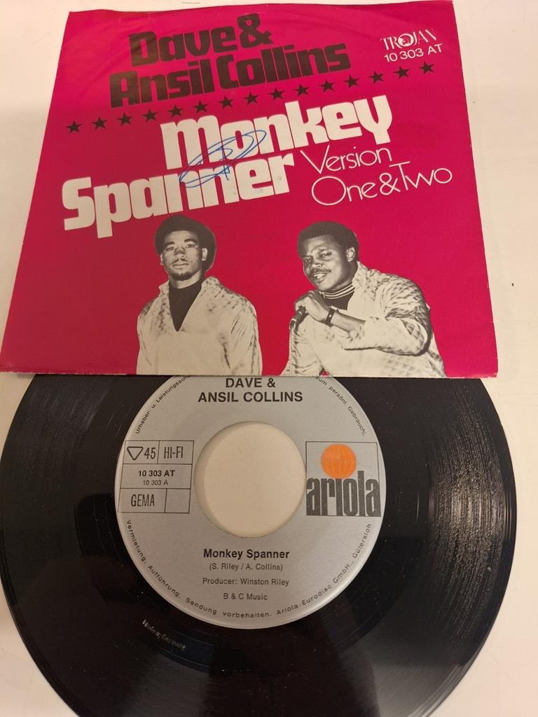 Dave & Ansil Collins - Monkey Spanner, 1971. Versie 1&2., Fotohoes, Verzenden, 1970 - 1979, 7 inch