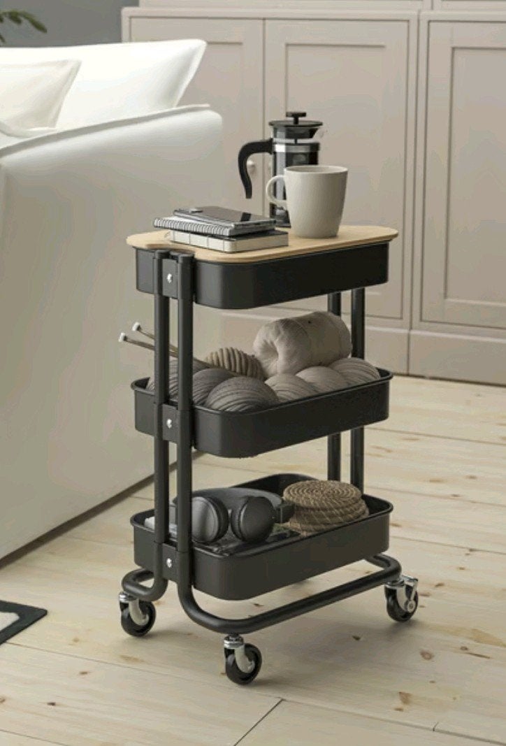 Ikea Raskog Trolley Zwart, Huis en Inrichting, Ophalen, Zo goed als nieuw
