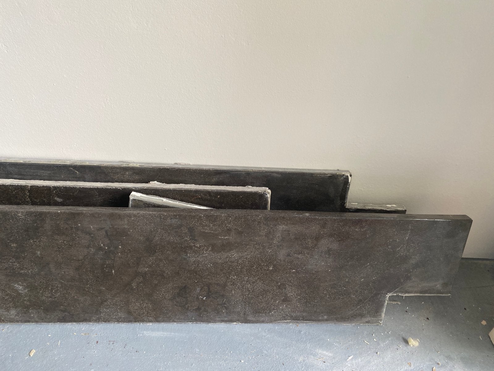 Zwart natuursteen (bv voor vensterbanken), Ophalen, 60 cm of meer, Gebruikt, Hardsteen
