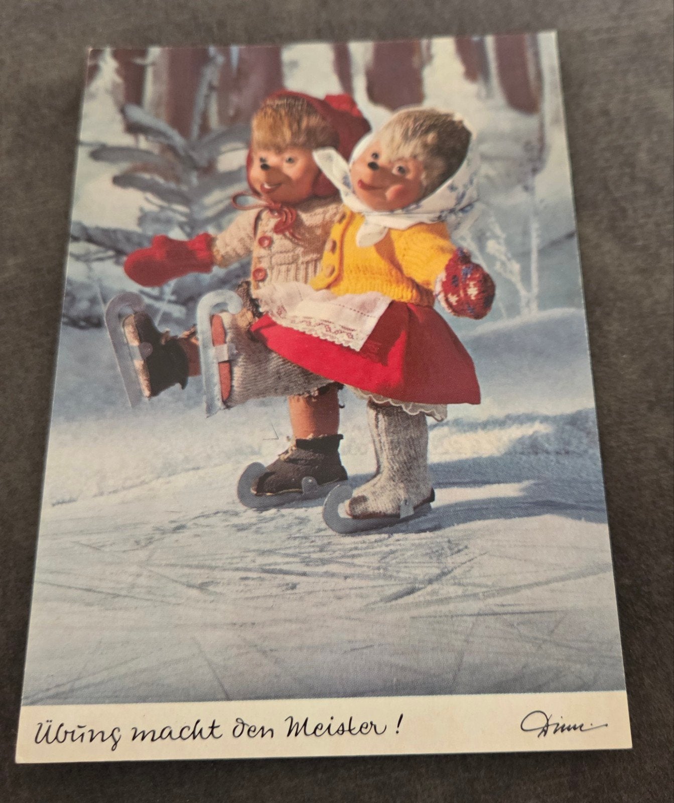 Schaatsende egeltjesi, Verzamelen, Verzenden, 1960 tot 1980, Ongelopen, Kinderen
