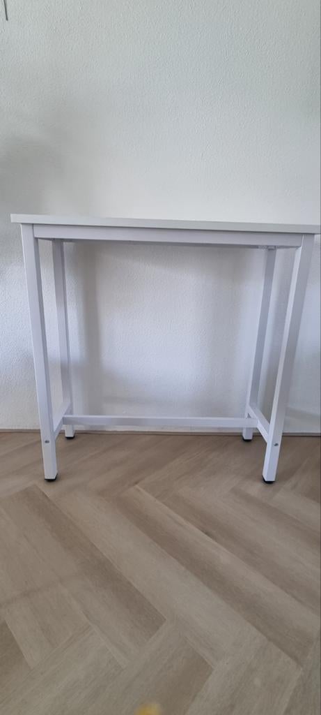 Witte Hoge Bartafel / Keukenbar (40x100x100 cm), Ophalen, 25 tot 50 cm, Rechthoekig, 100 tot 150 cm