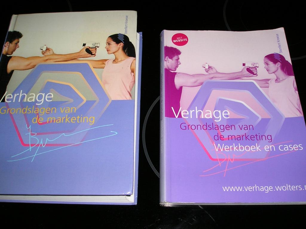 Verhage Grondslagen van de Marketing - incl. werkboeken, Ophalen, Zo goed als nieuw, Economie en Marketing