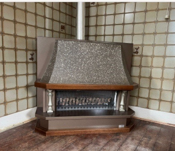 Vintage werkende gashaard, Ophalen, Gebruikt, Vrijstaande haard, Overige soorten