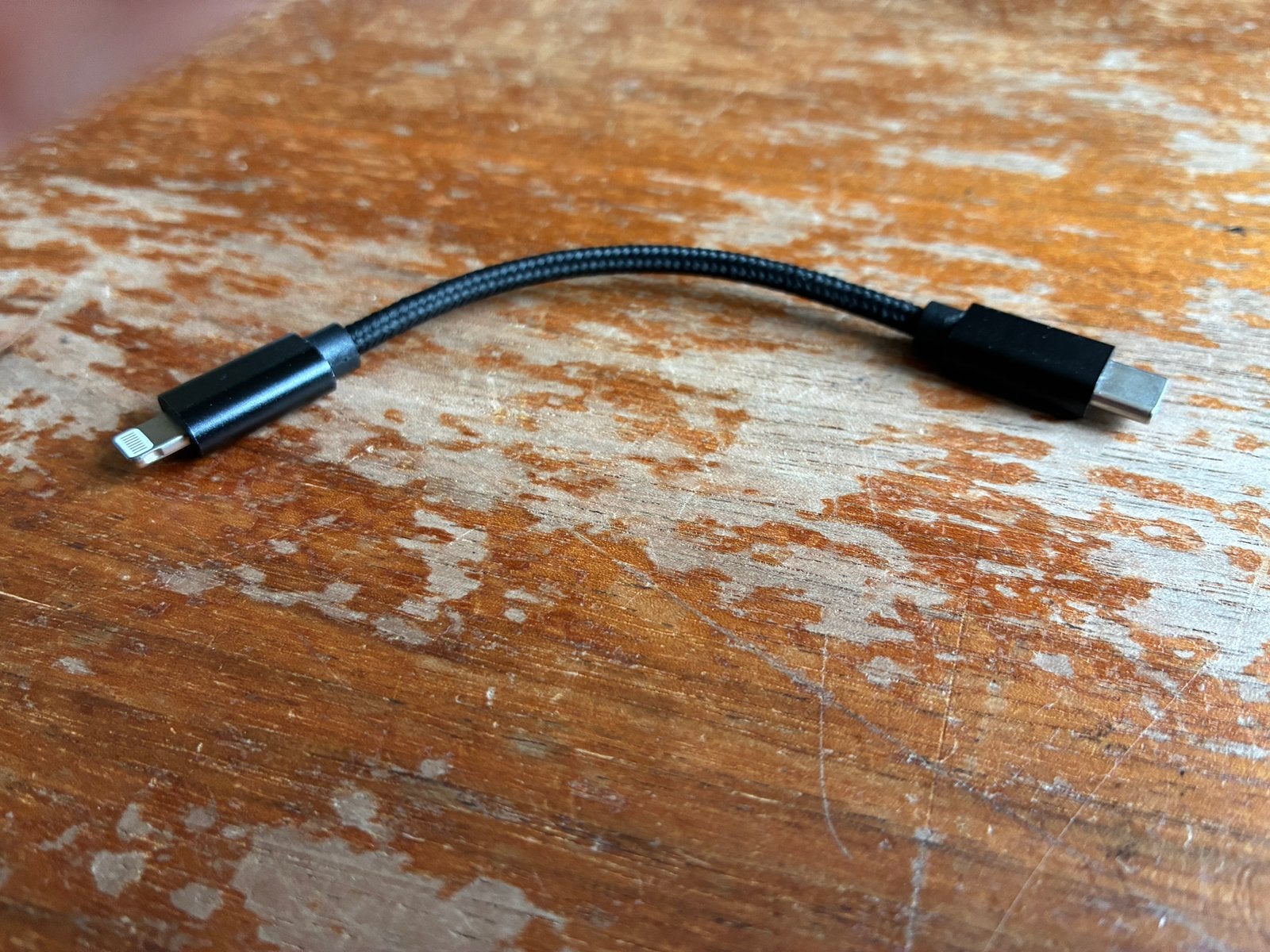 FiiO LT-LT1 USB C > Lightning 12cm audiokabel, Ophalen of Verzenden, Zo goed als nieuw, Minder dan 2 meter, Overige kabels