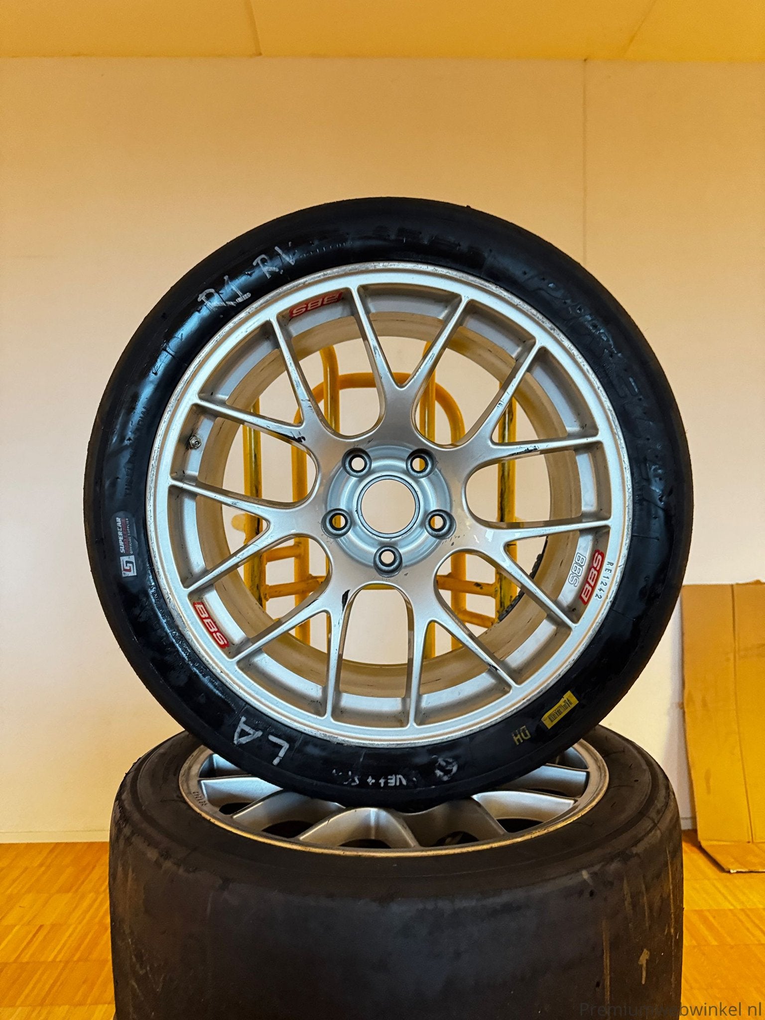 BMW E92 M3 GT4 BBS RE1242 Race Velgen | 18 Inch | Pirelli Sl, Auto-onderdelen, Ophalen, 18 inch, Gebruikt, -