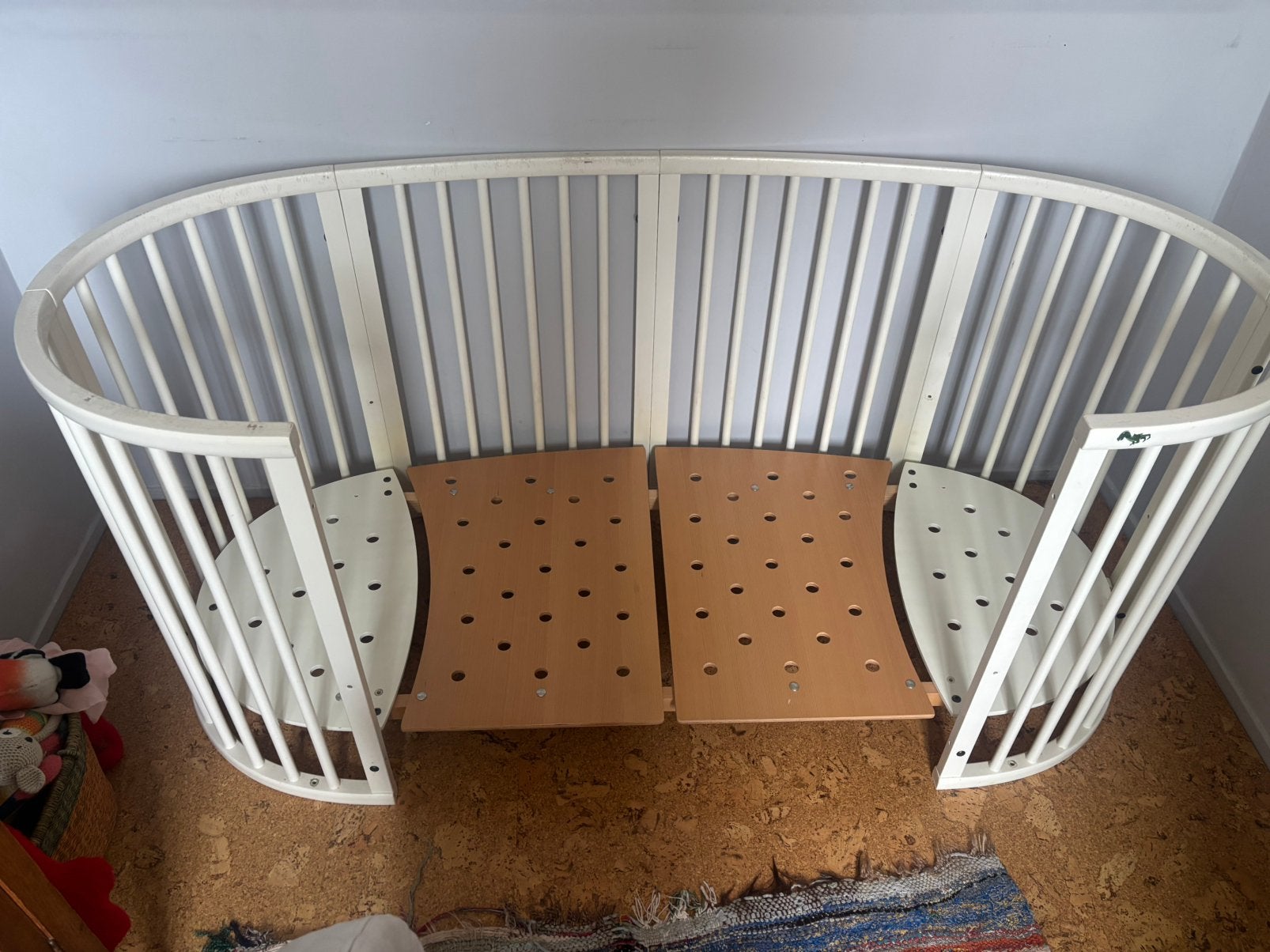 Stokke Sleepi v2 ledikant en juniorbed incl 2 matrassen, Ophalen, Gebruikt, Ledikant