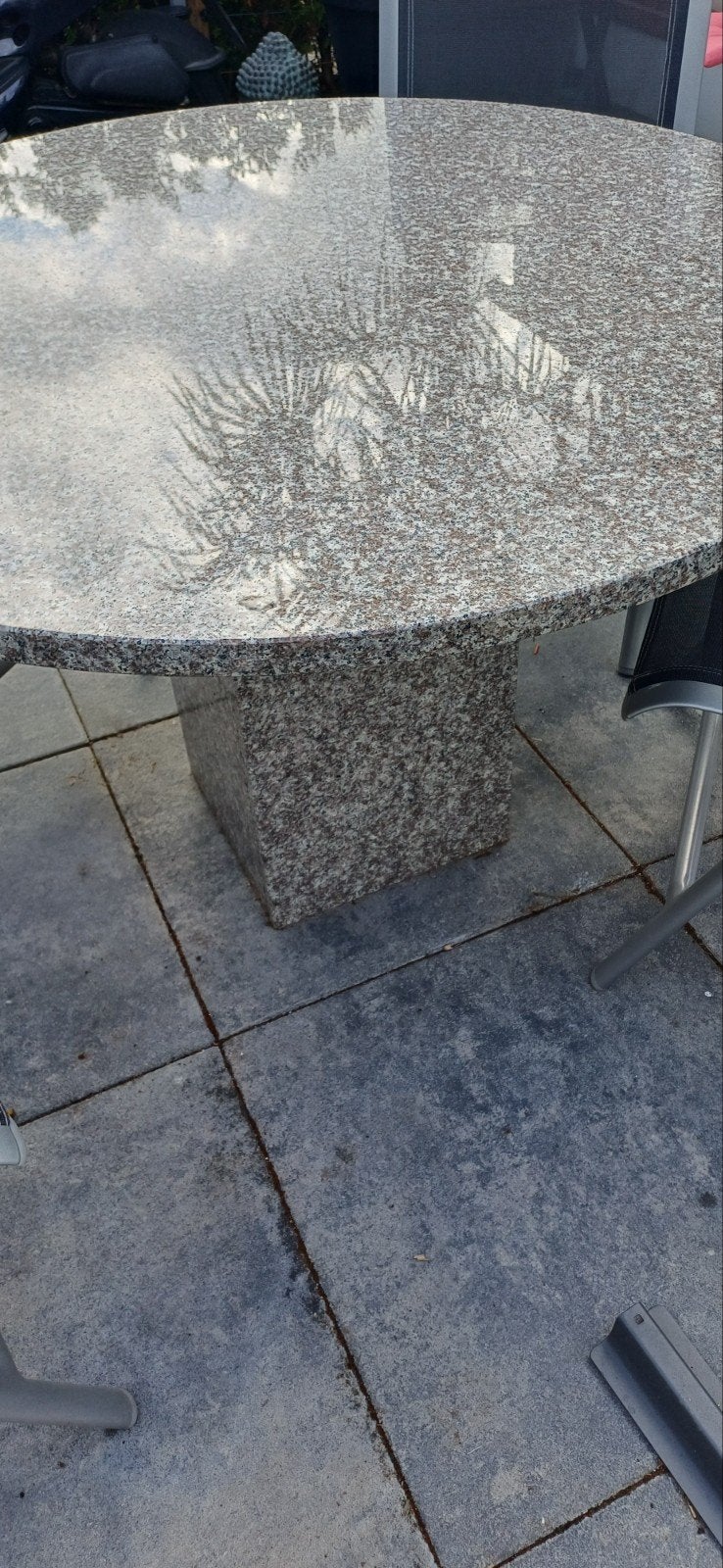 Stenen granieten zware tafel, Tuin en Terras, Ophalen of Verzenden, Zo goed als nieuw, Rechthoekig, Overige materialen