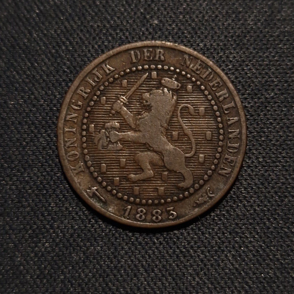 1 cent 1883, Verzenden, Koning Willem III, 1 cent, Losse munt