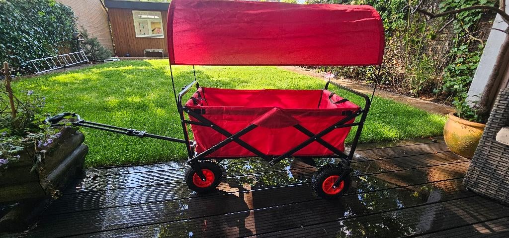Opvouwbare Bolderkar Luchtbanden (nooit gebruikt), Caravans en Kamperen, Bolderkarren, Ophalen of Verzenden, Opvouwbaar, Zo goed als nieuw