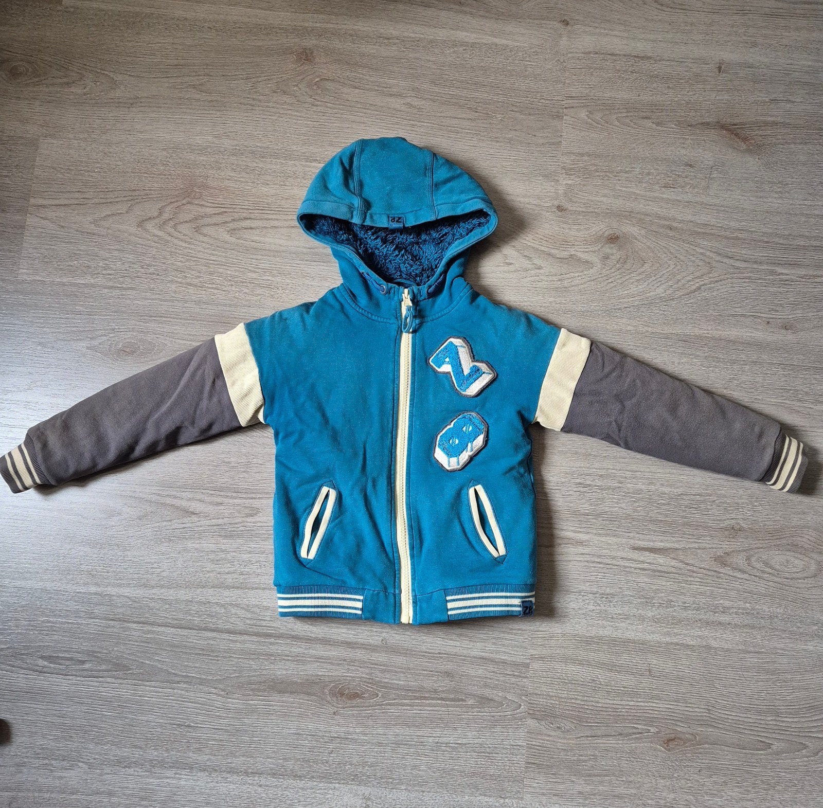 Z8 blauwe/grijze borgvest 104/110, Gebruikt, Ophalen of Verzenden, Jongen, Z8