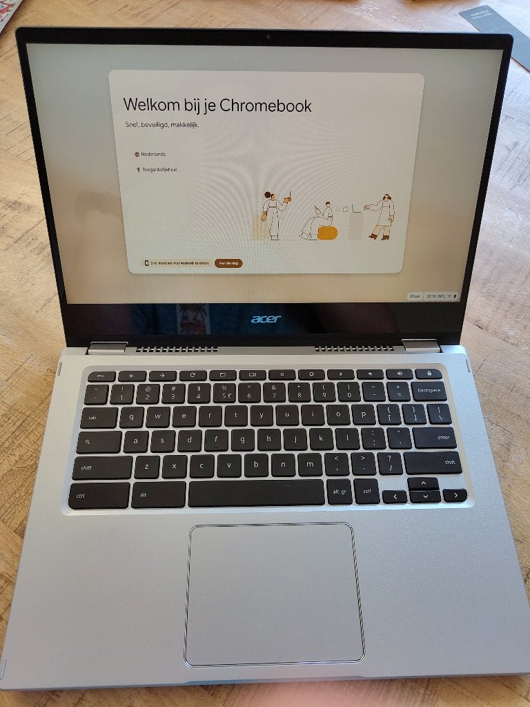 Acer Chromebook Spin 514 (cp514 1h), Computers en Software, Chromebooks, Zo goed als nieuw, 14 inch, 8 GB, 128 GB, Qwerty, Touchscreen
